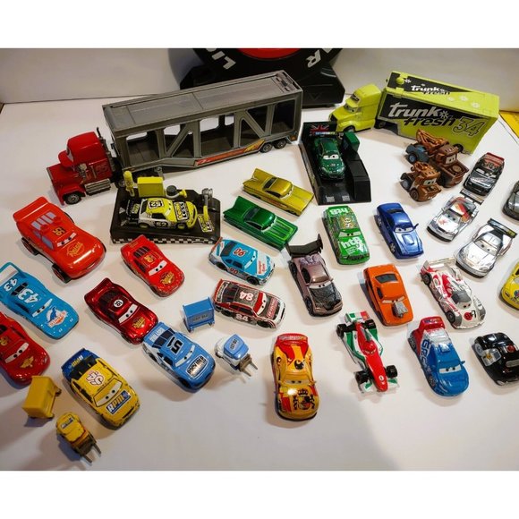 Mattel Other - Disney Pixar Cars Lot Mattel Diecast CARS Movie Toys Cars TRUCK HAULER CASE LD